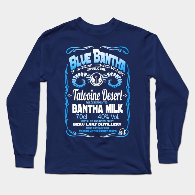 Blue Bantha Long Sleeve T-Shirt by outlawalien